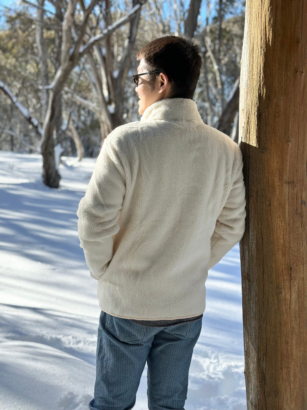 Universal Fit Sherpa Half-Zip Pullover
